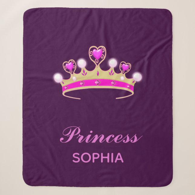 Lila Name der Prinzessin Sherpadecke (Vorderseite)
