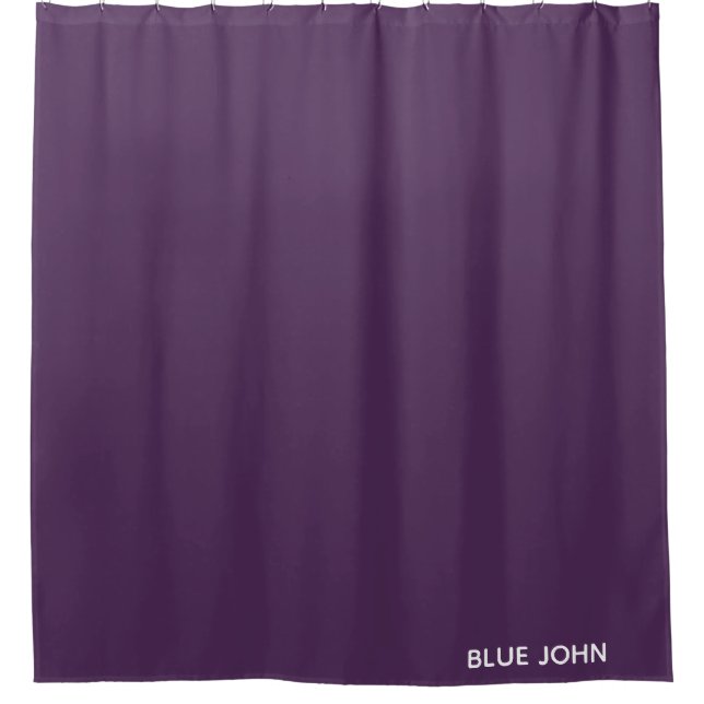 Lila Name von Blue John Duschvorhang (Vorderseite)