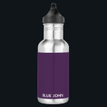Lila Name von Blue John Edelstahlflasche<br><div class="desc">Lila Name von Blue John</div>