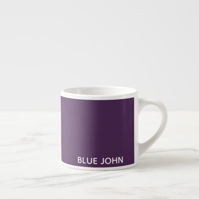 Lila Name von Blue John Espressotasse (Rechts)