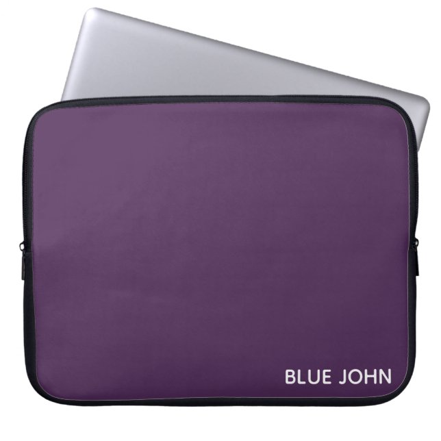 Lila Name von Blue John Laptopschutzhülle (Vorderseite)
