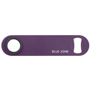 Lila Name von Blue John Speed Flaschenöffner