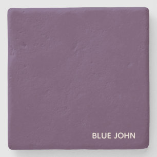 Lila Name von Blue John Steinuntersetzer