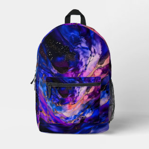 Lila Nebel im Weltraum Bedruckter Rucksack