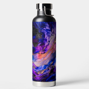 Lila Nebel im Weltraum Trinkflasche