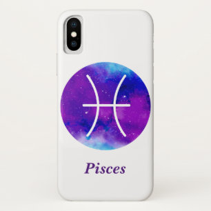 Lila Nebelfleck Trendy Tierkreis-Zeichen-Fische Case-Mate iPhone Hülle