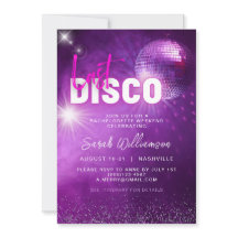 Lila Neon Rosa Letztes Disco-Junggesellinnen-Woche