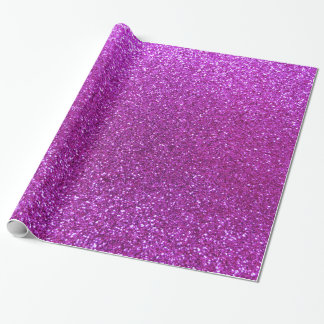 Lila NeonGlitter Geschenkpapier