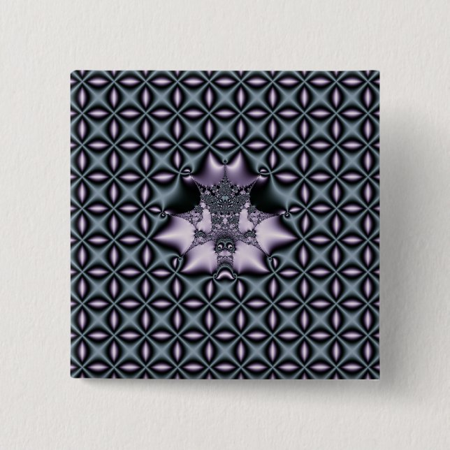 Lila Netz Button (Vorderseite)