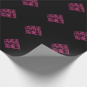 Lila Neues Jahr Geschenkpapier