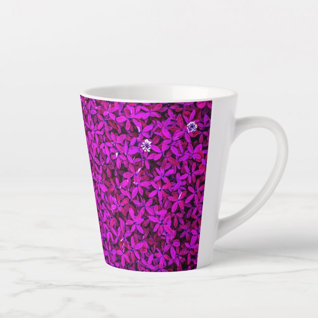 lila Niedliche Blume Milchtasse (Rechts)