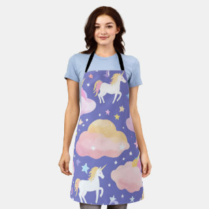 Lila Niedliche Rainbow-Kindermädchen Schürze