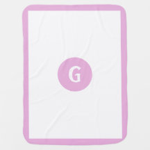 Lila Niedliches Monogramm Personalisierter Name Mä