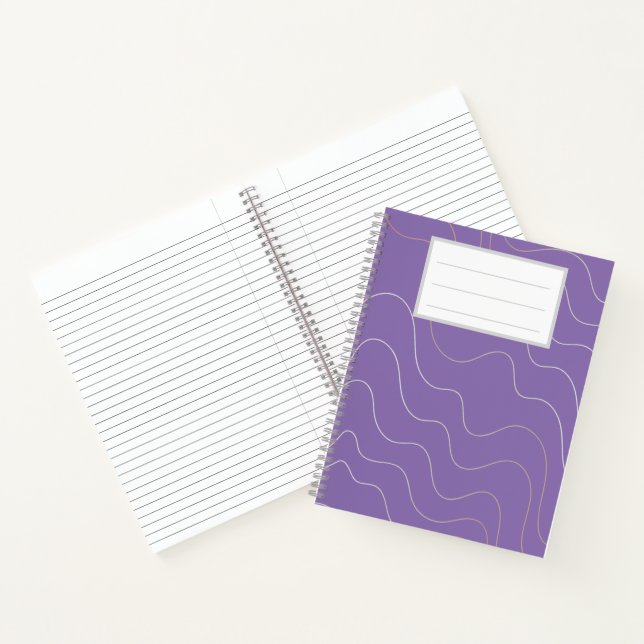 Lila Notebook Notizbuch (Innenseite)