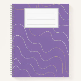 Lila Notebook Notizbuch