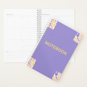 Lila Notizbuch Planer