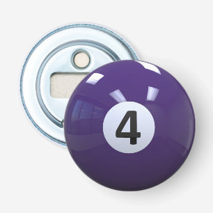 Lila Nr. 4 Billiard Pool Ball Flaschenöffner