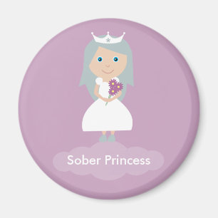 Lila nüchterner Prinzessinmagnet Magnet