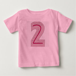 Lila Nummer 2 Baby T-shirt