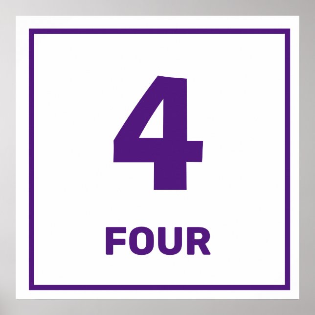 Lila Nummer vier Poster (Vorne)