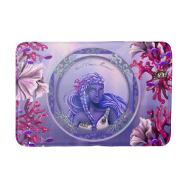 Lila Ocean Mermaid Bath Mat Badematte