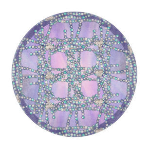 Lila Ocean Mermaid Cutting Board Schneidebrett