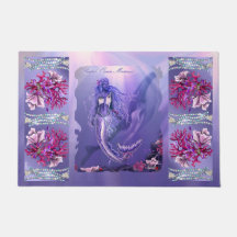 Lila Ocean Mermaid Doormat