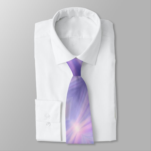 Lila Ocean Mermaid Neck Tie Krawatte (Gebunden)