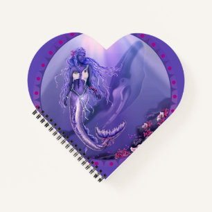 Lila Ocean Mermaid Notebook Notizbuch