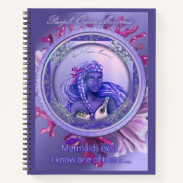Lila Ocean Mermaid Notebook Notizbuch