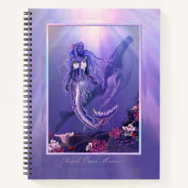 Lila Ocean Mermaid Notebook Notizbuch