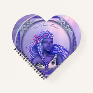 Lila Ocean Mermaid Notebook Notizbuch