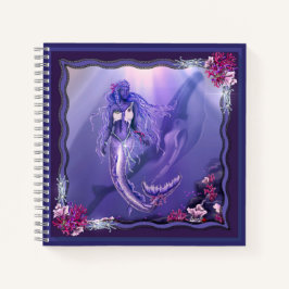 Lila Ocean Mermaid Notebook Notizbuch