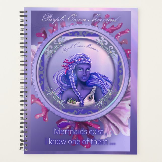 Lila Ocean Mermaid Planer (Vorderseite)