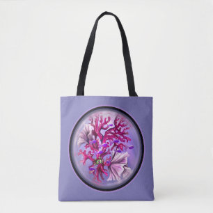 Lila Ocean Mermaid Tote Bag Tasche