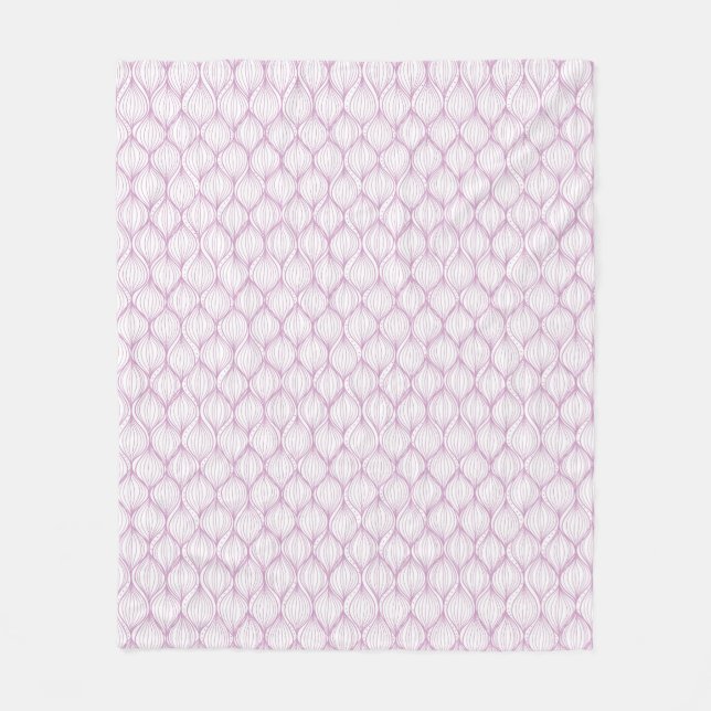 Lila ogee stripes Musterhintergrund Fleecedecke (Vorderseite)