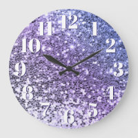 Lila Ombre Chunky Glitzer