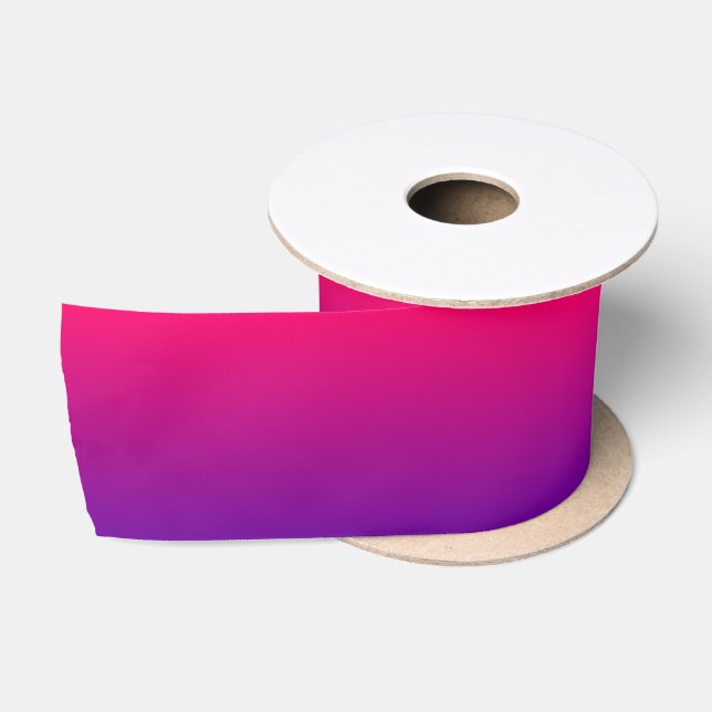 Lila Ombre in Pink und Violet Satinband (Spule)