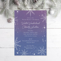Lila Ombre Snowflake Special Event
