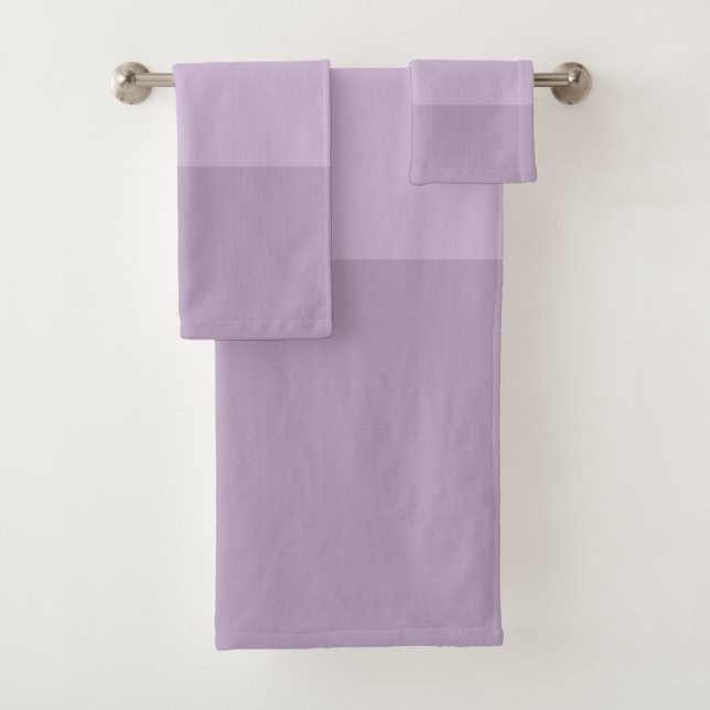 Lila Ombre Streifen Badhandtuch Set (Insitu)