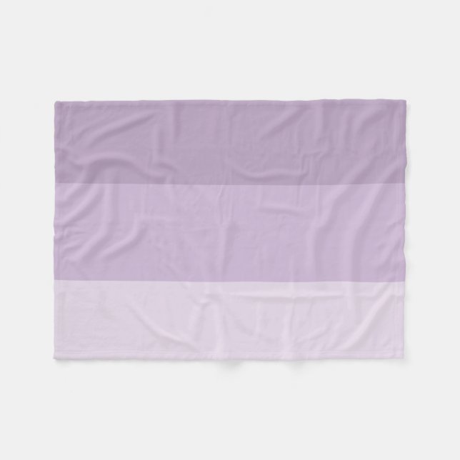 Lila Ombre Streifen Fleecedecke (Vorderseite (Horizontal))
