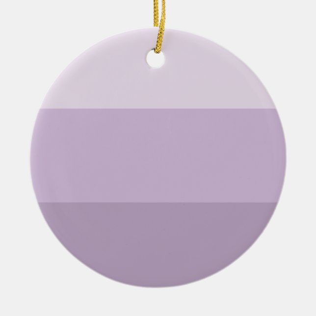 Lila Ombre Streifen Keramik Ornament (Vorne)