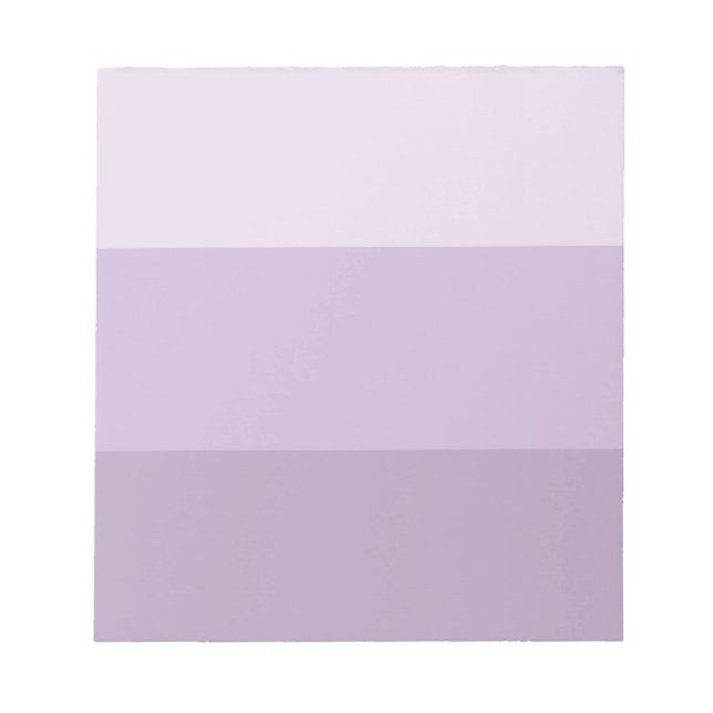 Lila Ombre Streifen Notizblock (Vorderseite)