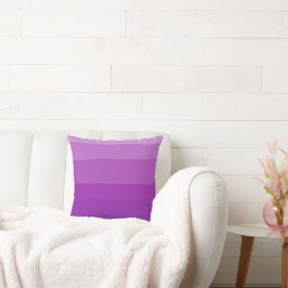 Lila Ombre Throw Kissen