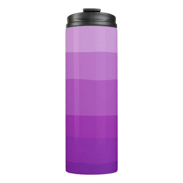 Lila Ombre Tumbler Thermosbecher (Vorderseite)