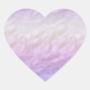 Lila Ombre Unicorn Herz-Aufkleber