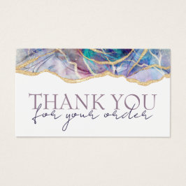 Lila Opal Dankeschön Rabattkarte