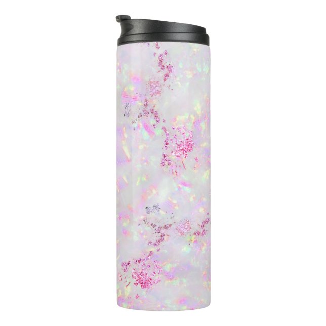 Lila-Opal-Design Thermosbecher (Nach rechts gedreht)