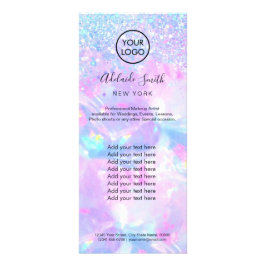 lila Opal-Edelstein-Imitate Glitzer Opal-Rack-Kart Werbekarte