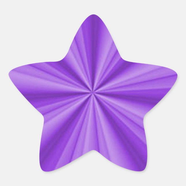 Lila optische Illusion Stern-Aufkleber (Vorderseite)